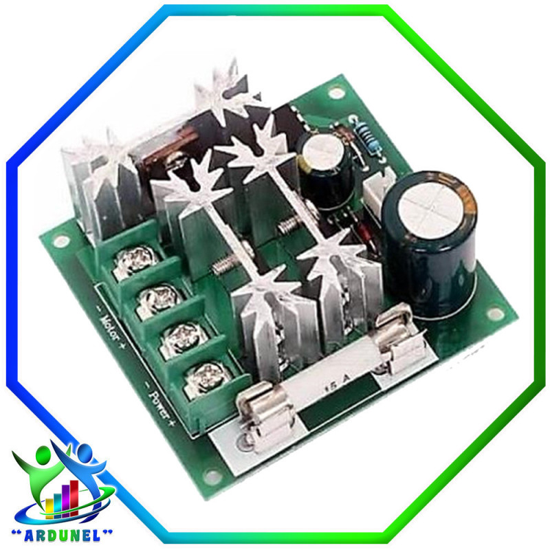 CONTROLADOR DE VELOCIDAD DE MOTOR DC 6V-90V 15A PWM