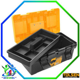 CAJA DE HERRAMIENTAS DE PLASTICO 17" CON COMPARTIMIENTO