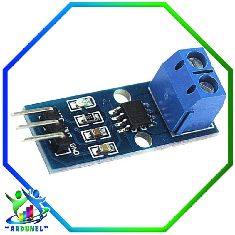 SENSOR ACS712 DE CORRIENTE 20A (AZUL)