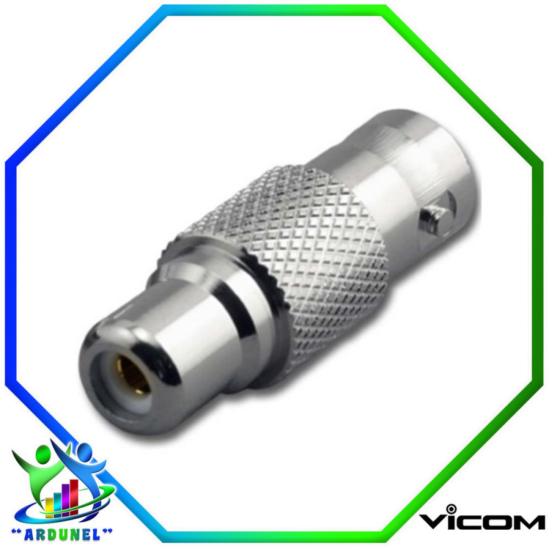 CONECTOR DE ACOPLE RCA (HEMBRA) A BNC (HEMBRA)