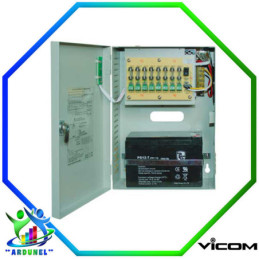 FUENTE SUPERVISADA 12VDC CON UPS X 8A PARA CAMARAS