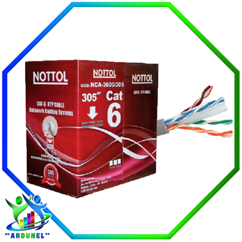 CABLE UTP CAT-6 NOTTOL 305MTS