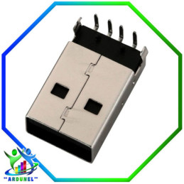 CONECTOR USB A MACHO PARA SOLDAR USB-111