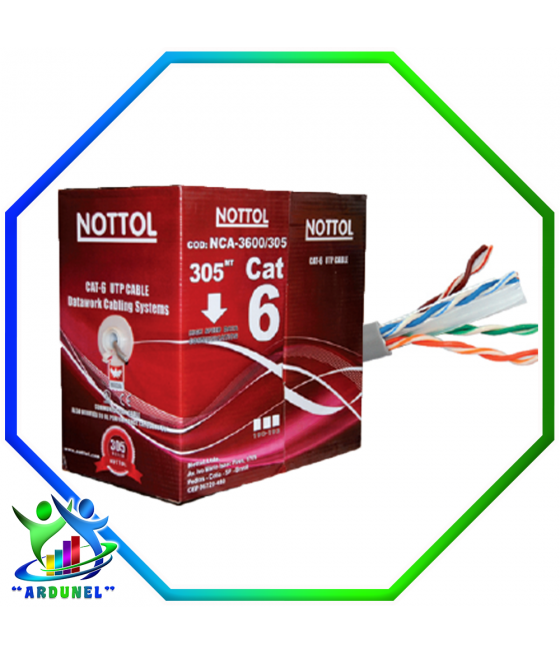 CABLE UTP CAT-6 NOTTOL 305MTS
