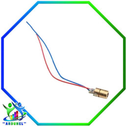 SENSOR MINI LASER 5MW 6MM TAMAÑO 650NM