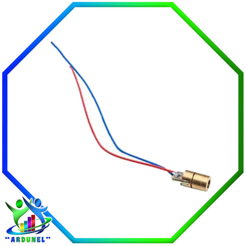 SENSOR MINI LASER 5MW 6MM TAMAÑO 650NM