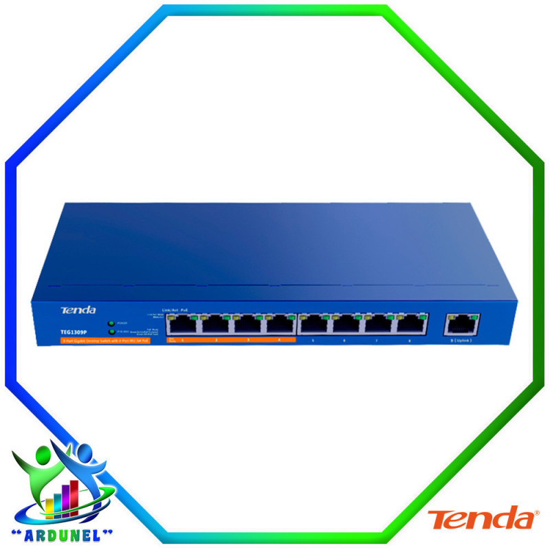 SWITCH POE 8 PUERTOS *4 POE/4 SIN POE