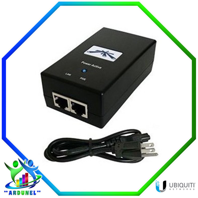 ADAPTADOR POE UBIQUITI DE 48VDC