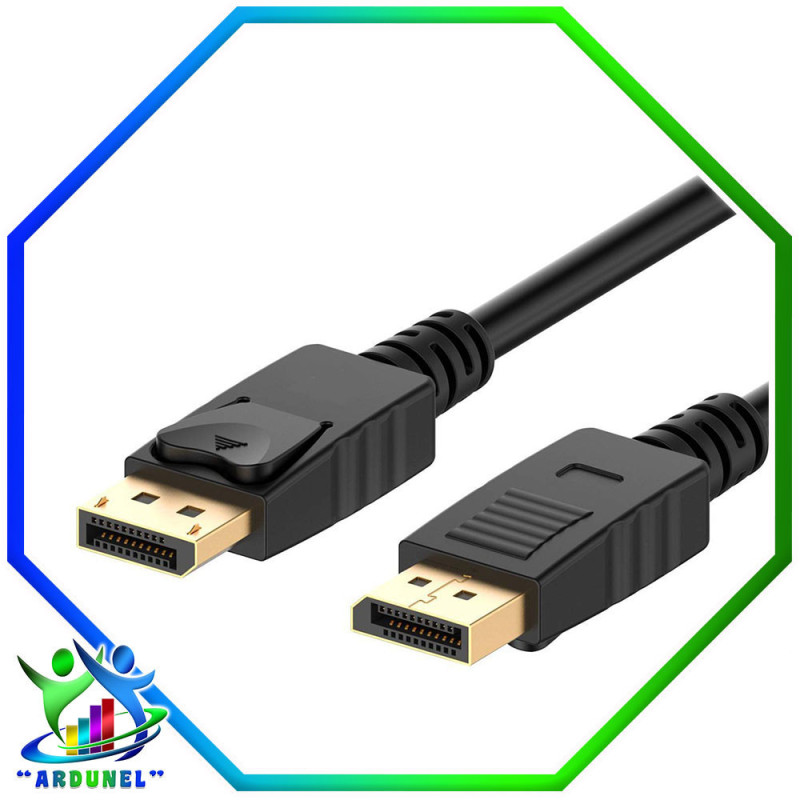 CABLE DISPLAY PORT A DISPLAY PORT 4K 1,8MTS. NEGRO 2F