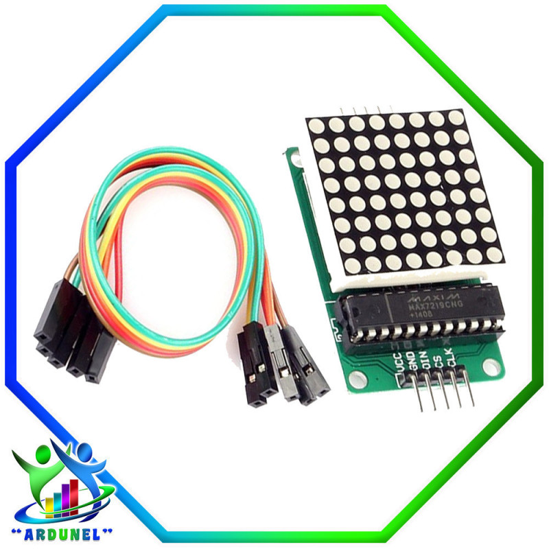 MODULO MATRIZ DE LED 8X8 + CABLE (ALTA CALIDAD)