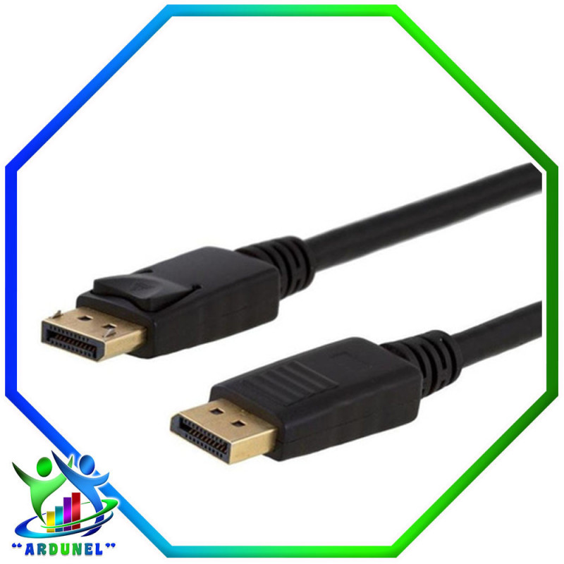 CABLE DISPLAY PORT A HDMI HD NEGRO 1,8MTS 2 FILTROS