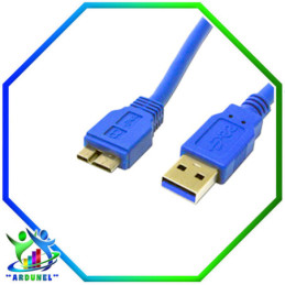 CABLE USB 3,0 AM A MICRO10PIN AZUL 30CM