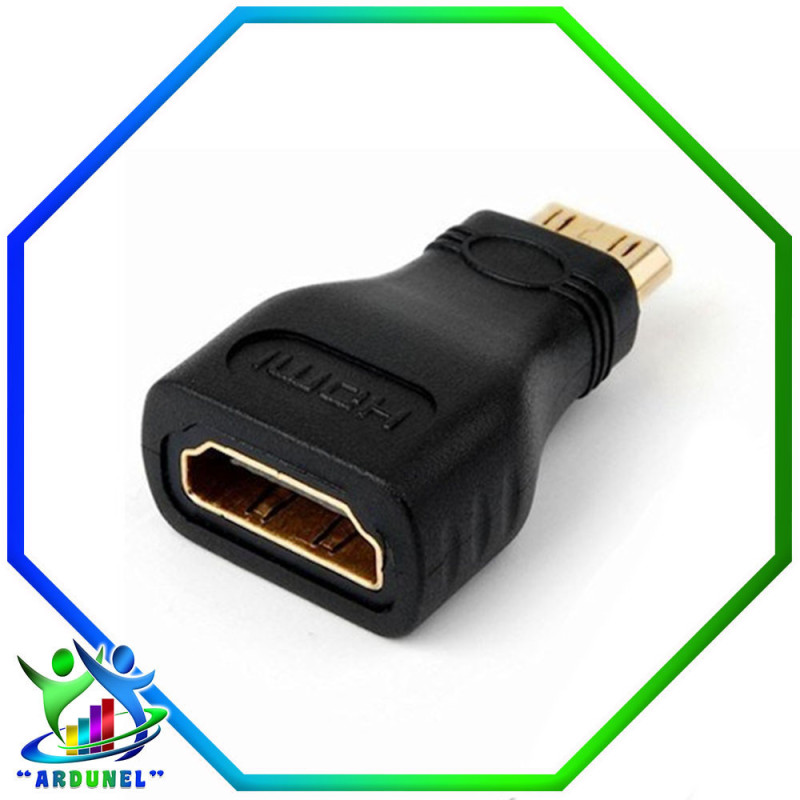 ADAPTADOR HDMI HEMBRA A MINI HDMI MACHO