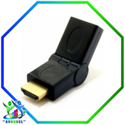 ADAPTADOR HDMI HEMBRA A HDMI MACHO 360ro