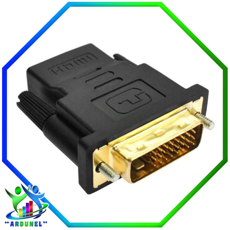 ADAPTADOR HDMI HEMBRA A DVI 24+1 MACHO