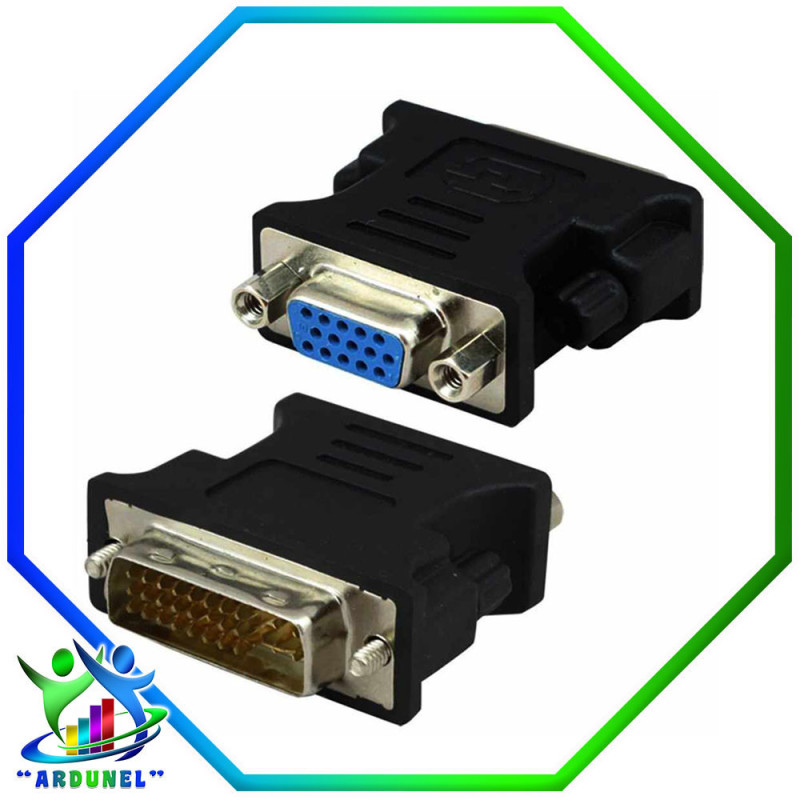 ADAPTADOR VGA HEMBRA A DVI 24+5 MACHO