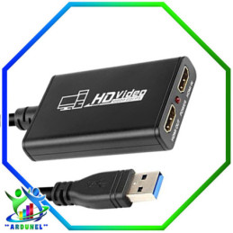 CAPTURADOR DE TV HDMI VIDEO ADAPTADOR CON AUDIO