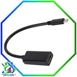 ADAP. CABLE USB 3.1 GEN 1 USB-C A HDMI 4K FULL HD NEGRO