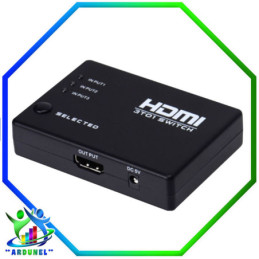 3-PORT HDMI SWITCH MINI AUTOMATIC W/REMOTE (1.3B)