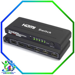 5-PORT HDMI SWITCH MINI AUTOMATIC W/REMOTE (1.3B)