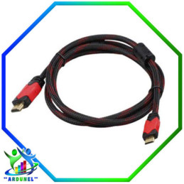 CABLE HDMI/MINI HDMI MACHO NEGRO 2F DORADO 3MTS