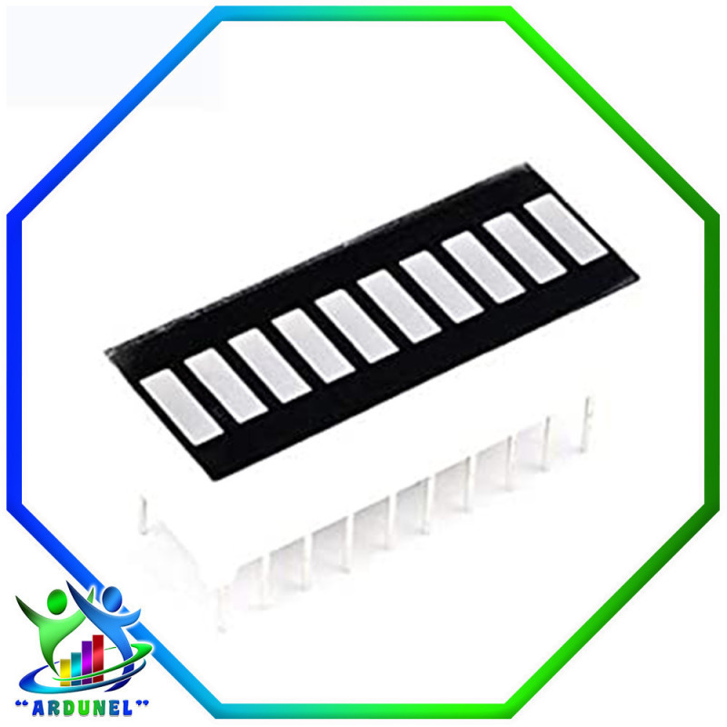 DISPLAY BARRA LED 10 SEGMENTOS 2R3Y4G1B 4 COLORES C.C.