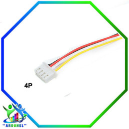 CONECTOR JST XH2,54MM 4PIN 26AWG CON CABLE 20CM