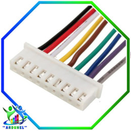 CONECTOR JST XH2,54MM 10PIN 26AWG CON CABLE 20CM