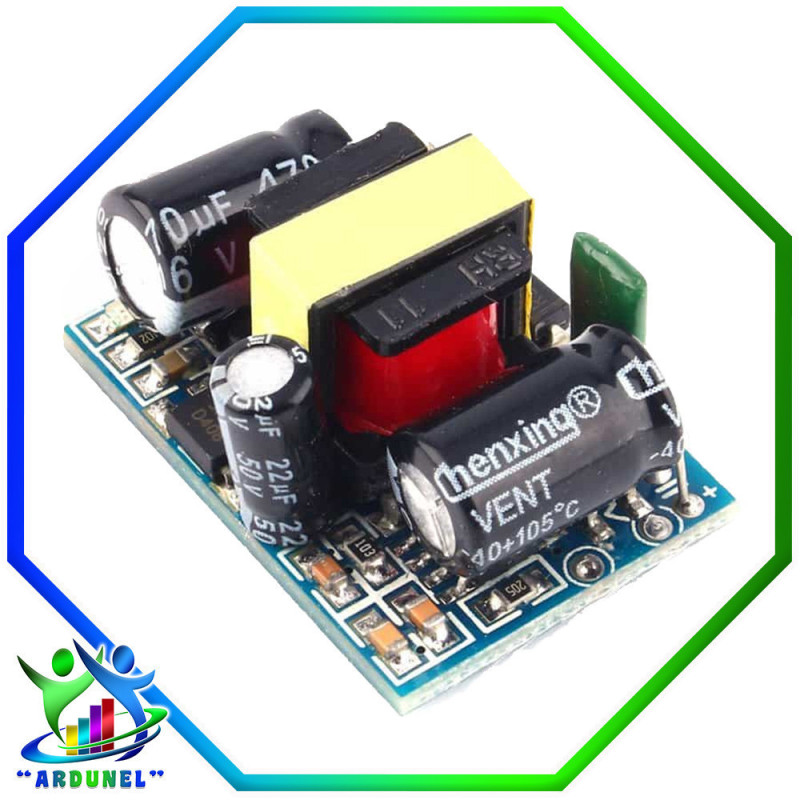 MÓDULO MINI FUENTE DE ALIMENTACIÓN AC-DC 220V A 5V 1A (3.5W)