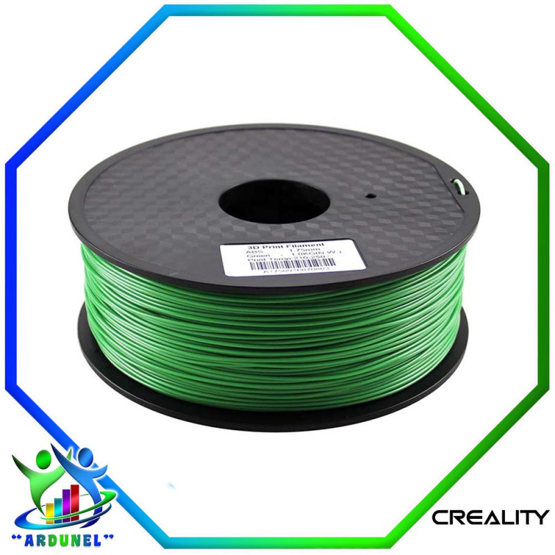 FILAMENTO CR-ABS 1.75MM 1KG, VERDE (ALTA CALIDAD)