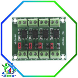 MODULO OPTOACOPLADOR PC817 DE 4 CANALES