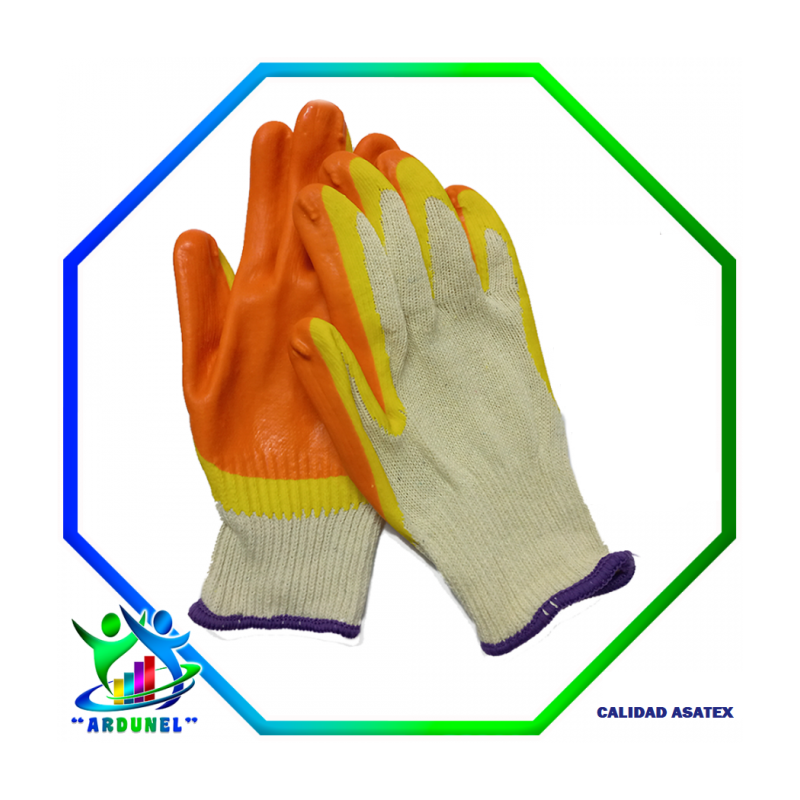 GUANTES DE TRABAJO DOBLE LATEX (PAR)