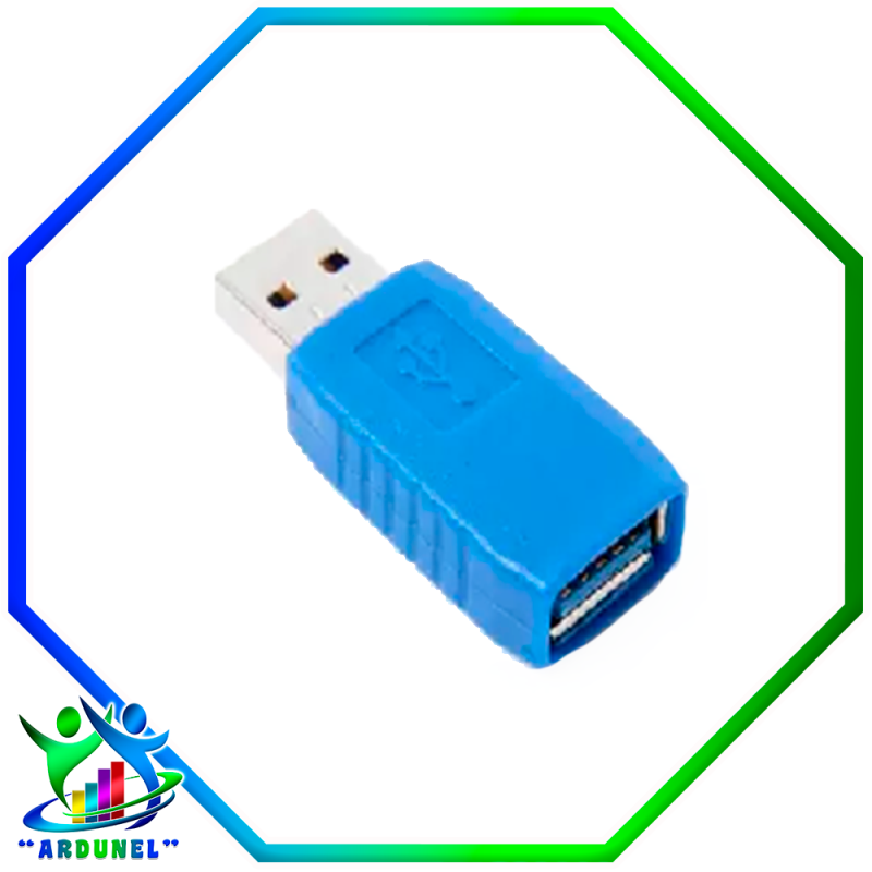 CONECTOR USB 3.0 MACHO A USB HEMBRA