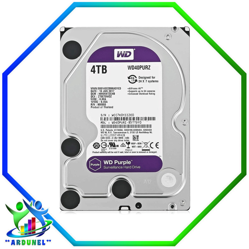 DISCO DURO WD 4TB PURPURA