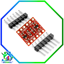 MODULO CONVERTIDOR LÓGICO TTL 3,3V-5V DE 2 CANALES