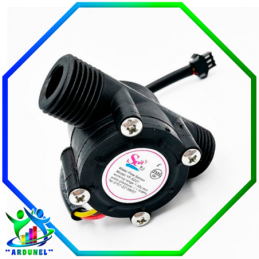 SENSOR DE FLUJO YF-S201B DE AGUA G1/2 1-30L/MIN 5-15V