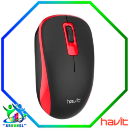 MOUSE USB INALAMBRICO NEGRO/ROJO