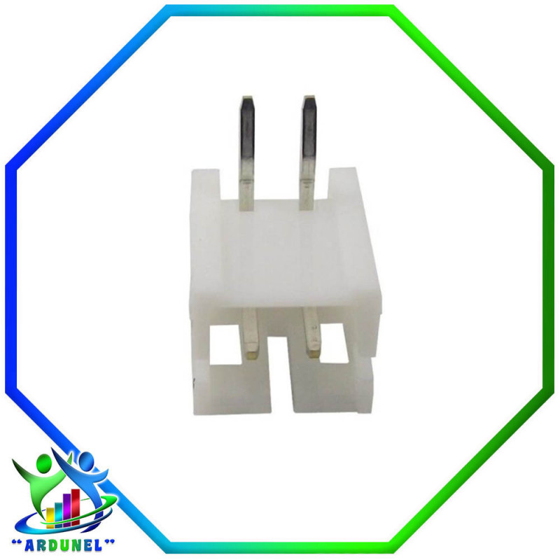 CONECTOR JST XH 2 PIN EN L MACHO 2.54MM