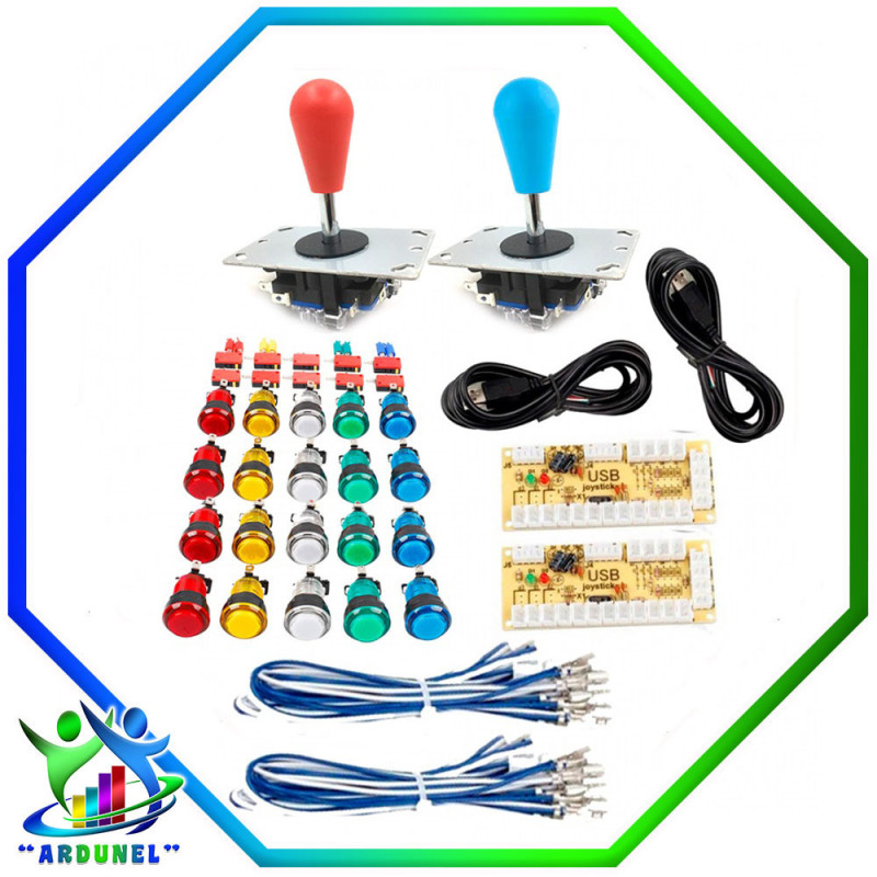 KIT ARCADE JOYSTICK ZERO DELAY 2 PLAYER