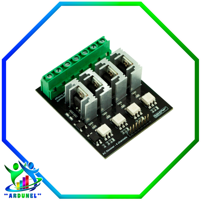 MODULO DIMMER 4 CANALES TRIAC AC 3.3V/5V 50/60HZ 220V/110V