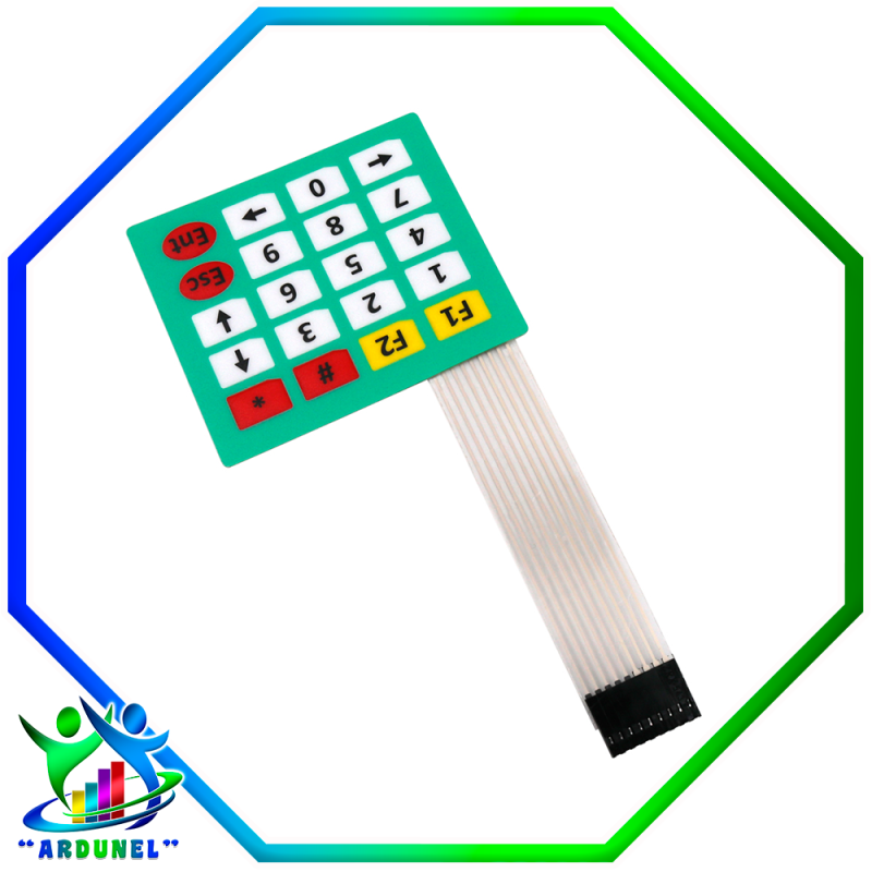 MODULO DE TECLADO MATRICIAL 4X5 MEMBRANA