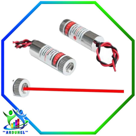 MODULO LASER 6MM 650NM 5MW 5V DE LINEA ROJA