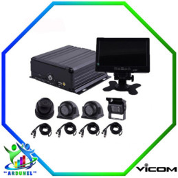 KIT DVR VEHICULAR 4 CANALES 720P