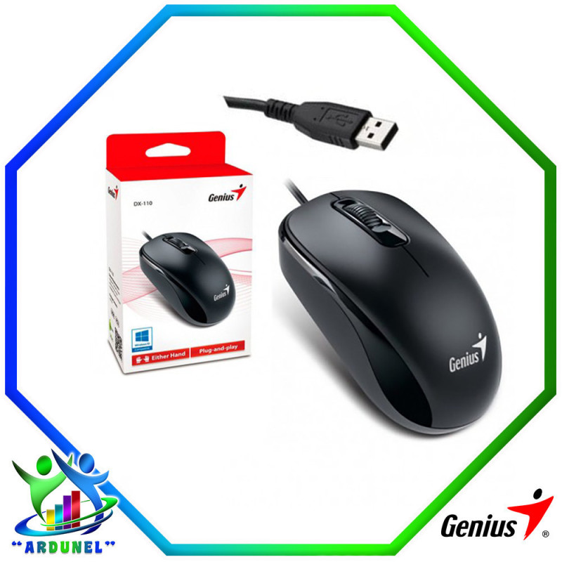 MOUSE GENIUS CON CABLE DE ENTRADA USB