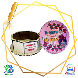CAJA TE QUIERO MUCHO MAMÁ (SUBLIMACION)