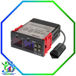 CONTROLADOR STC-3028 DC12V DE TEMPERATURA AJUSTABLE