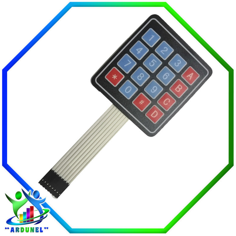 MODULO TECLADO MATRICIAL 4X4 MEMBRANA