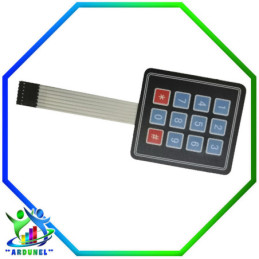 MODULO TECLADO MATRICIAL 3 X 4 MEMBRANA