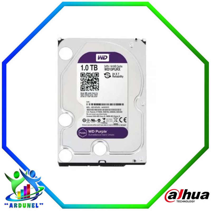 DISCO DURO WD 1TB PURPURA WD10PURX