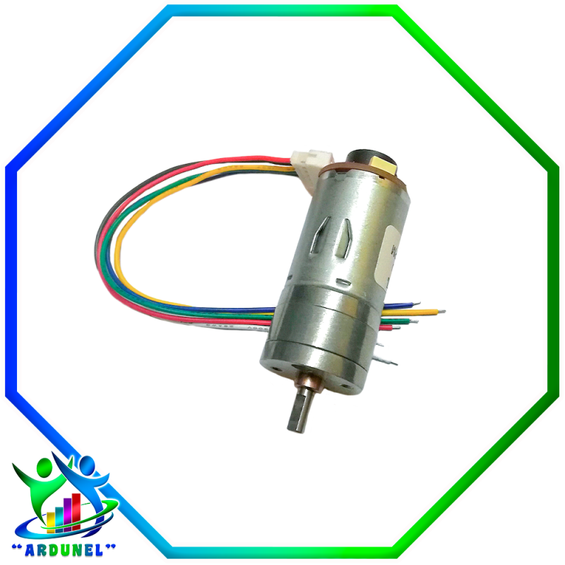 MOTOR REDUCTOR CON CODIFICADOR 25GA-370 6V 1360RPM CC